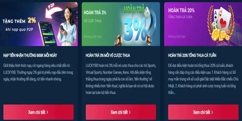 Thưởng nạp tiền Fun88 hàng tuần